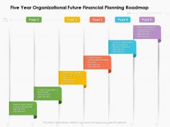 Five year organizational future financial planning roadmap