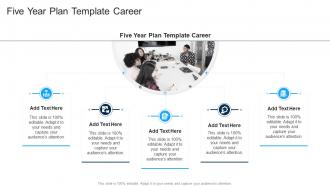 Five Year Plan Template Career In Powerpoint And Google Slides Cpb