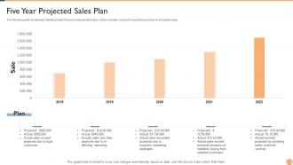 Five Year Projected Sales Plan