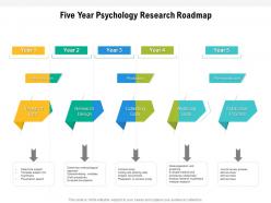 Five year psychology research roadmap