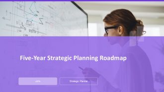 Five Year Strategic Planning Roadmap PPT Demonstration AT