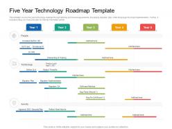 Five year technology roadmap timeline powerpoint template