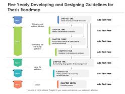 Five yearly developing and designing guidelines for thesis roadmap