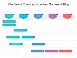 Five yearly roadmap for writing successful blog