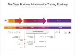 Five years business administration training roadmap