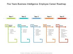 Five Years Business Intelligence Employee Career Roadmap