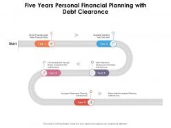 Five years personal financial planning with debt clearance