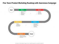 Five years product marketing roadmap with awareness campaign