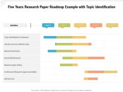 Five years research paper roadmap example with topic identification