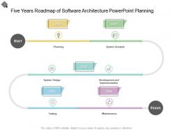 Five years roadmap of software architecture powerpoint planning
