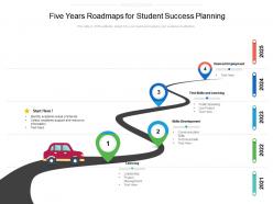 Five Years Roadmaps For Student Success Planning
