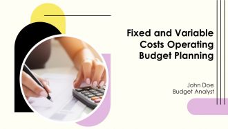 Fixed And Variable Costs Operating Budget Planning PPT Slides AT