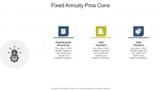 Fixed Annuity Pros Cons In Powerpoint And Google Slides Cpb