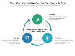 Fixed cost vs variable cost vs semi variable cost ppt powerpoint presentation model picture cpb