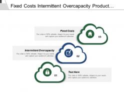 Fixed costs intermittent overcapacity product different brand identity