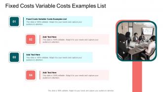 Fixed Costs Variable Costs Examples List In Powerpoint And Google Slides Cpb