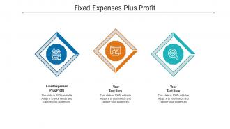 Fixed expenses plus profit ppt powerpoint presentation show example topics cpb