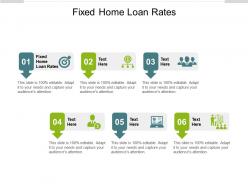 Fixed home loan rates ppt powerpoint presentation slides format ideas cpb