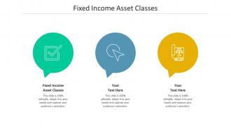 Fixed income asset classes ppt powerpoint presentation portfolio format cpb