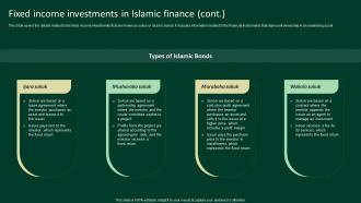 Fixed Income Investments In Islamic Finance A Complete Understanding Fin SS V Content Ready Appealing