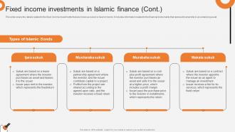 Fixed Income Investments In Islamic Finance Non Interest Finance Fin SS V Best Designed