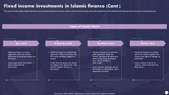 Fixed Income Investments In Islamic Finance Profit And Loss Sharing Finance Fin SS V Multipurpose Idea