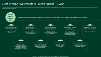 Fixed Income Investments In Islamic Finance Sukuk A Complete Understanding Fin SS V