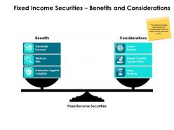 Fixed income securities benefits and considerations ppt powerpoint aids