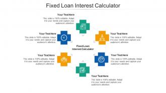 Fixed loan interest calculator ppt powerpoint presentation summary templates cpb