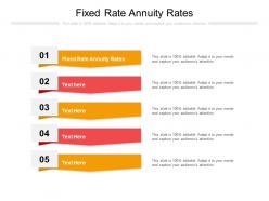 Fixed rate annuity rates ppt powerpoint presentation portfolio design inspiration cpb