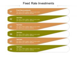 Fixed rate investments ppt powerpoint presentation outline clipart cpb