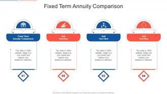 Fixed Term Annuity Comparison In Powerpoint And Google Slides Cpb