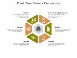 Fixed term savings comparison ppt powerpoint presentation summary graphics download cpb