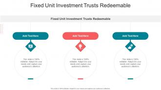 Fixed Unit Investment Trusts Redeemable In Powerpoint And Google Slides Cpb