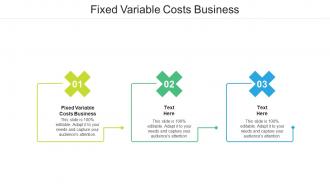 Fixed variable costs business ppt powerpoint presentation inspiration sample cpb