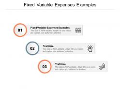 Fixed variable expenses examples ppt powerpoint presentation layouts slideshow cpb