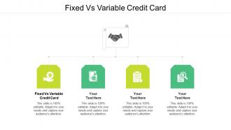Fixed vs variable credit card ppt powerpoint presentation pictures visuals cpb
