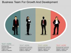 Fj business team for growth and development flat powerpoint design