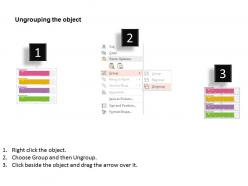 Fj four staged step label workflow diagram flat powerpoint design