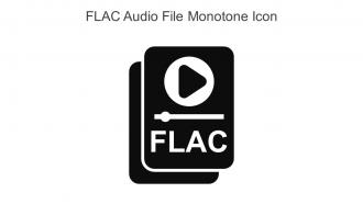 FLAC Audio File Monotone Icon In Powerpoint Pptx Png And Editable Eps Format