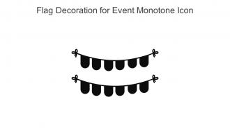 Flag Decoration For Event Monotone Icon In Powerpoint Pptx Png And Editable Eps Format