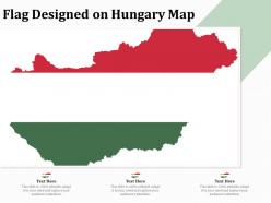 Flag designed on hungary map
