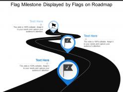 Flag milestone displayed by flags on roadmap