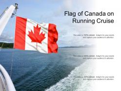 Flag of canada on running cruise