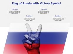 Flag of russia with victory symbol