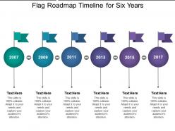 Flag roadmap timeline for six years