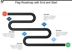 Flag roadmap with end and start