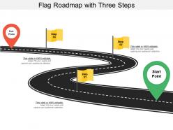 Flag roadmap with three steps