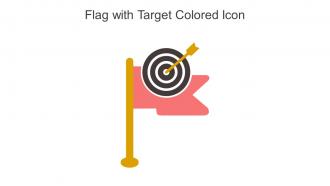 Flag With Target Colored Icon In Powerpoint Pptx Png And Editable Eps Format