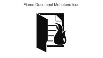 Flame Document Monotone Icon In Powerpoint Pptx Png And Editable Eps Format